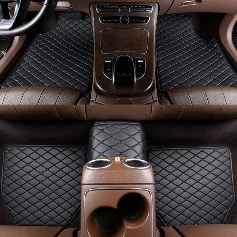 Car Floor Mats 5Pcs Universal  - Car Floor Mats Universal Waterproof Leather recension och pris