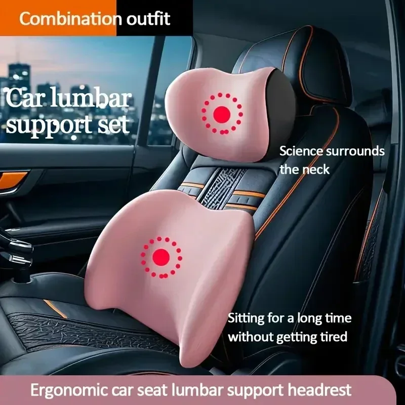 Universal Car Headrest Neck Su - Memory Foam Car Neck Pillow Lumbar Support recension och pris