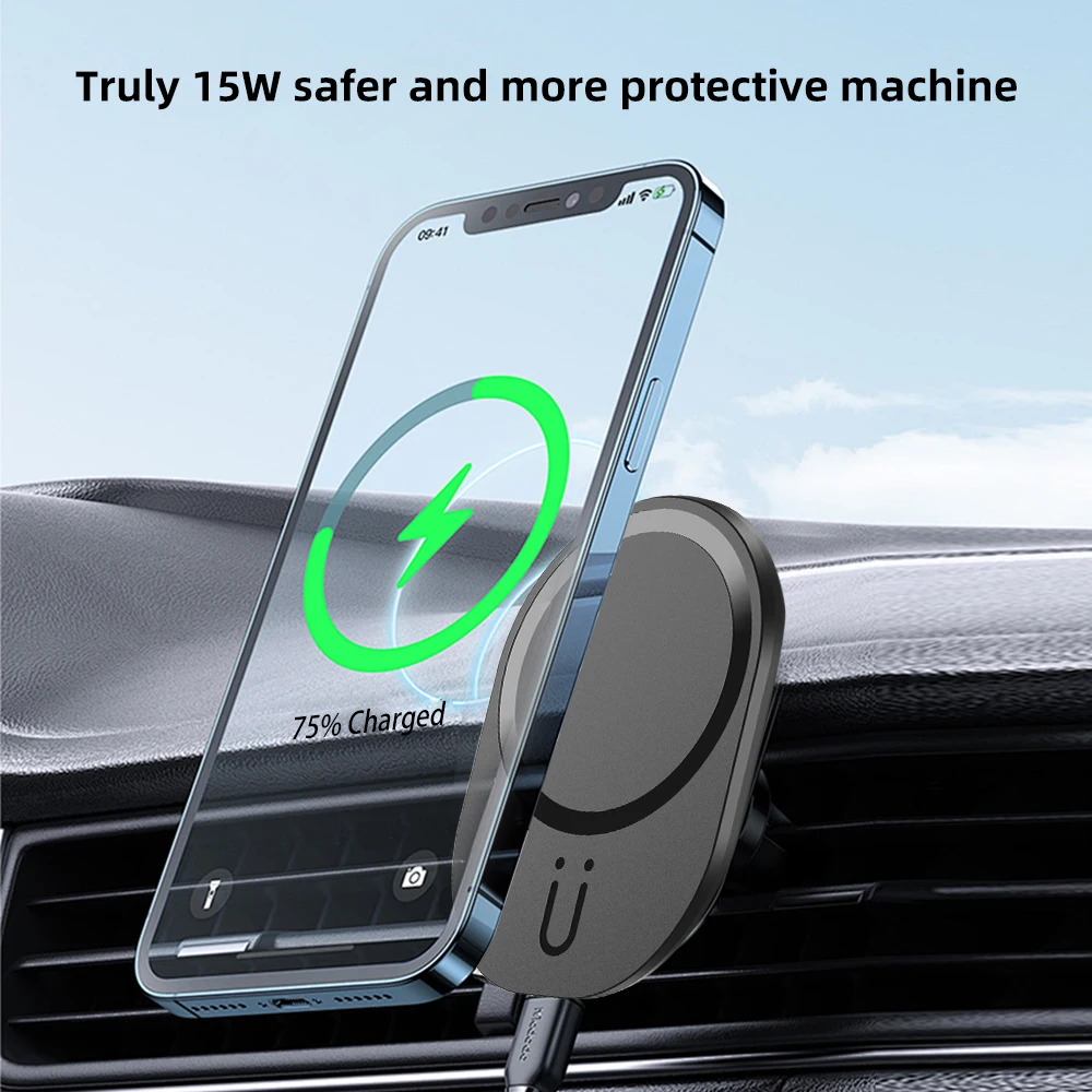 Mini Magnetic Wireless Car Cha - Magnetic Phone Holder For Car Vent recension och pris