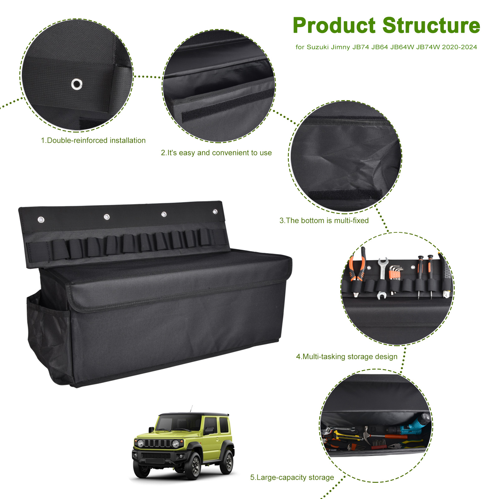 Car Foldable Storage Bag Rear  - Car Trunk Organizer Foldable Storage Box recension och pris