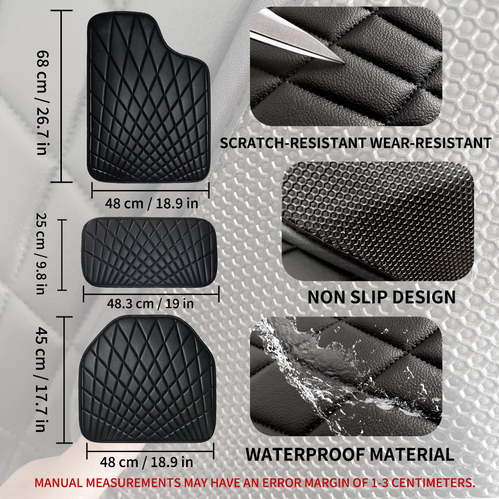 CAR PASS Universal 5PCS Leathe - Car Floor Mats Universal Waterproof Leather recension och pris
