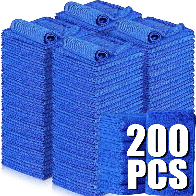 10/200PCS Microfiber Car Clean - Microfiber Car Drying Towel Super Absorbent recension och pris