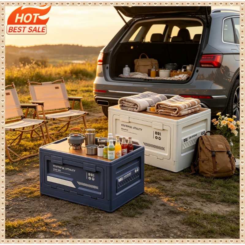 Outdoor Storage Box Camping Fo - Car Trunk Organizer Foldable Storage Box recension och pris