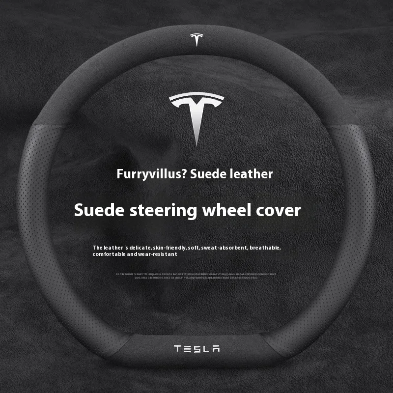 Suede Anti-slip Leather Car St - Car Steering Wheel Cover Anti Slip Breathable recension och pris
