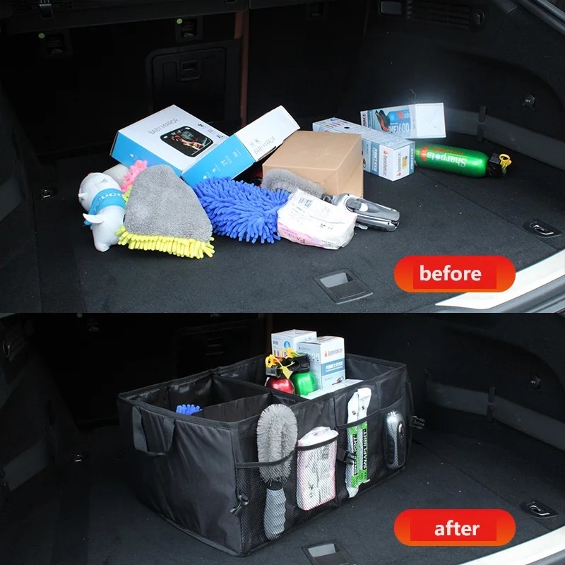 Foldable Large‑Capacity Car Tr - Car Trunk Organizer Foldable Storage Box recension och pris