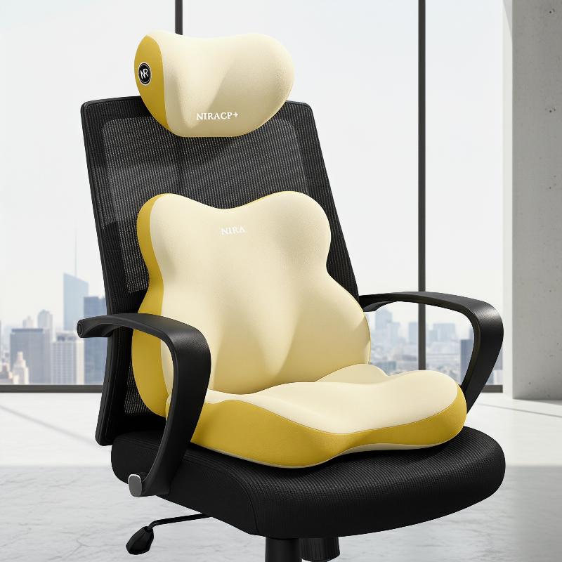 Car Seat Lumbar Support and Ne - Memory Foam Car Neck Pillow Lumbar Support recension och pris