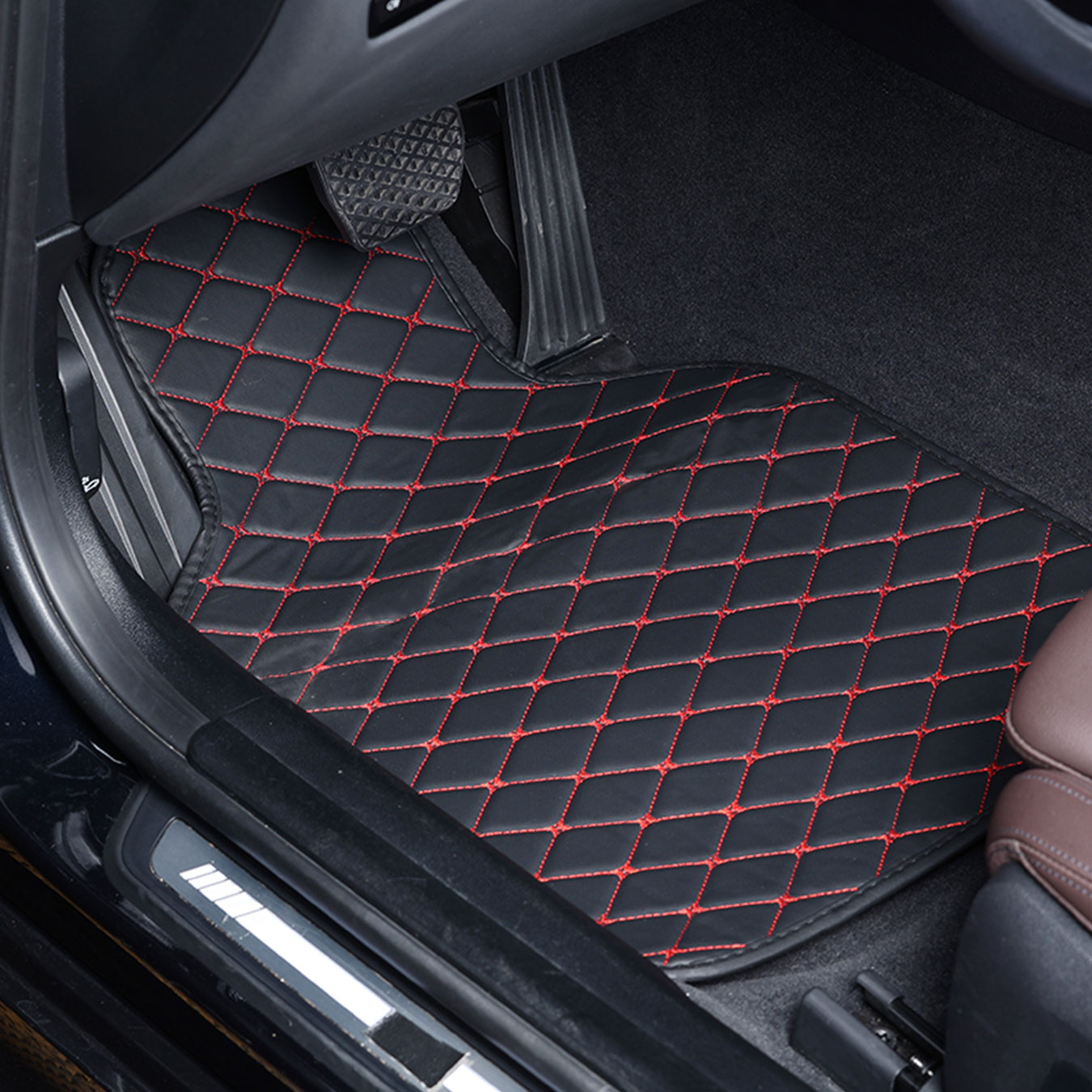Car Floor Mats Full Set Univer - Car Floor Mats Universal Waterproof Leather recension och pris