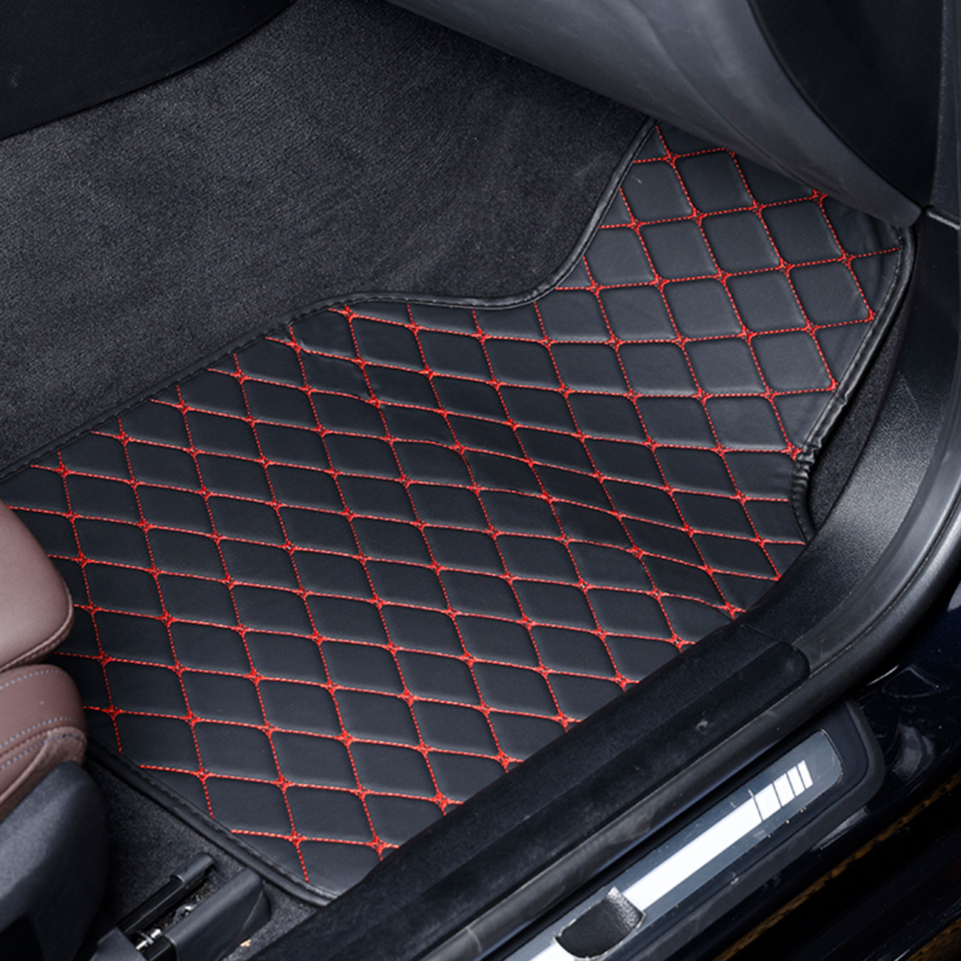 Car Floor Mats Full Set Univer - Car Floor Mats Universal Waterproof Leather recension och pris