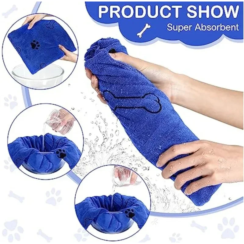 1/2pcs Microfiber Pet Bath Tow - Microfiber Car Drying Towel Super Absorbent recension och pris